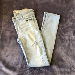 Hollister low rise ripped jeans